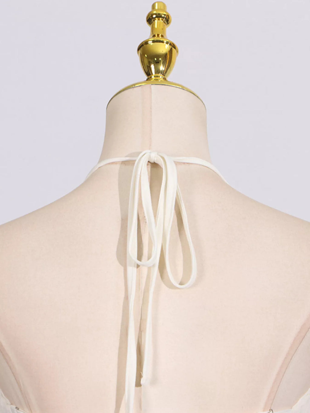 Ruched Halter Neck Maxi Dress