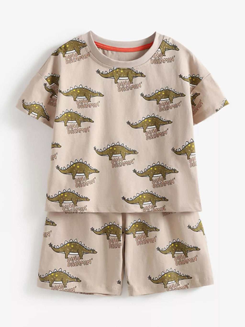 Children's Dinosaur Print Tee and Shorts Set