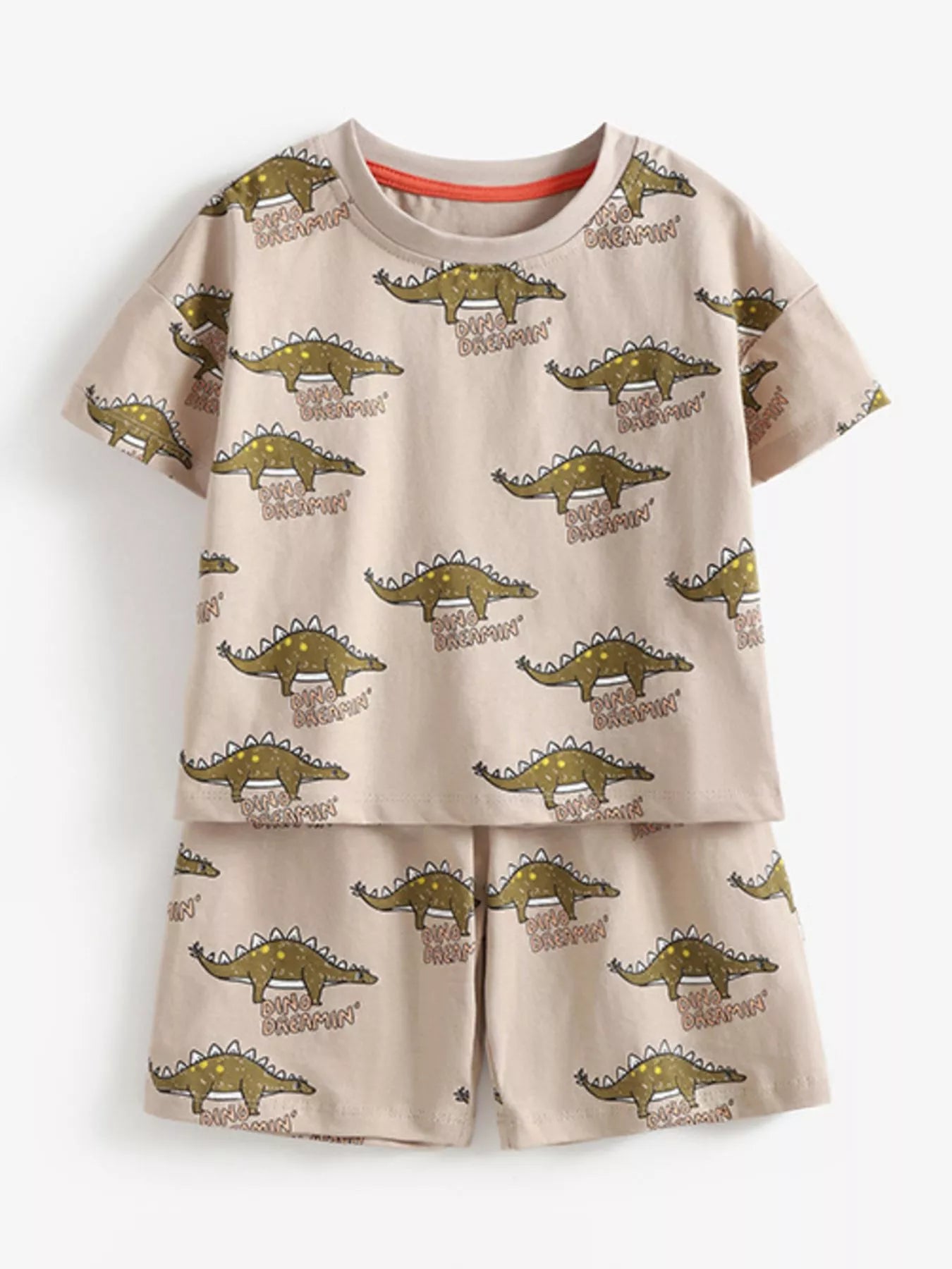 Children's Dinosaur Print Tee and Shorts Set