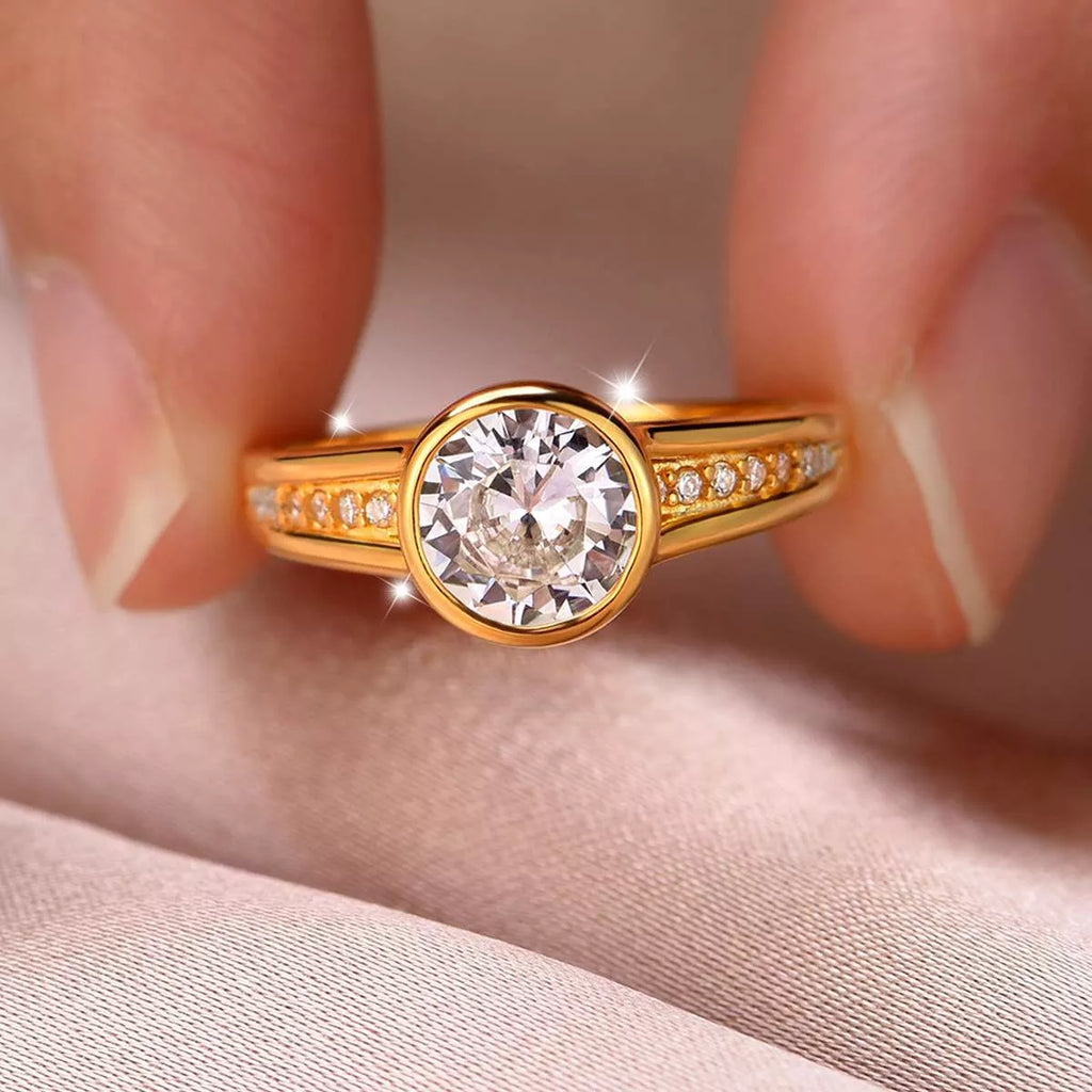 1.2 Carat Moissanite 925 Sterling Silver Ring