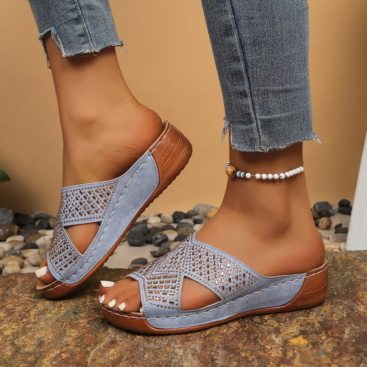 Open Toe Wedge Sandals