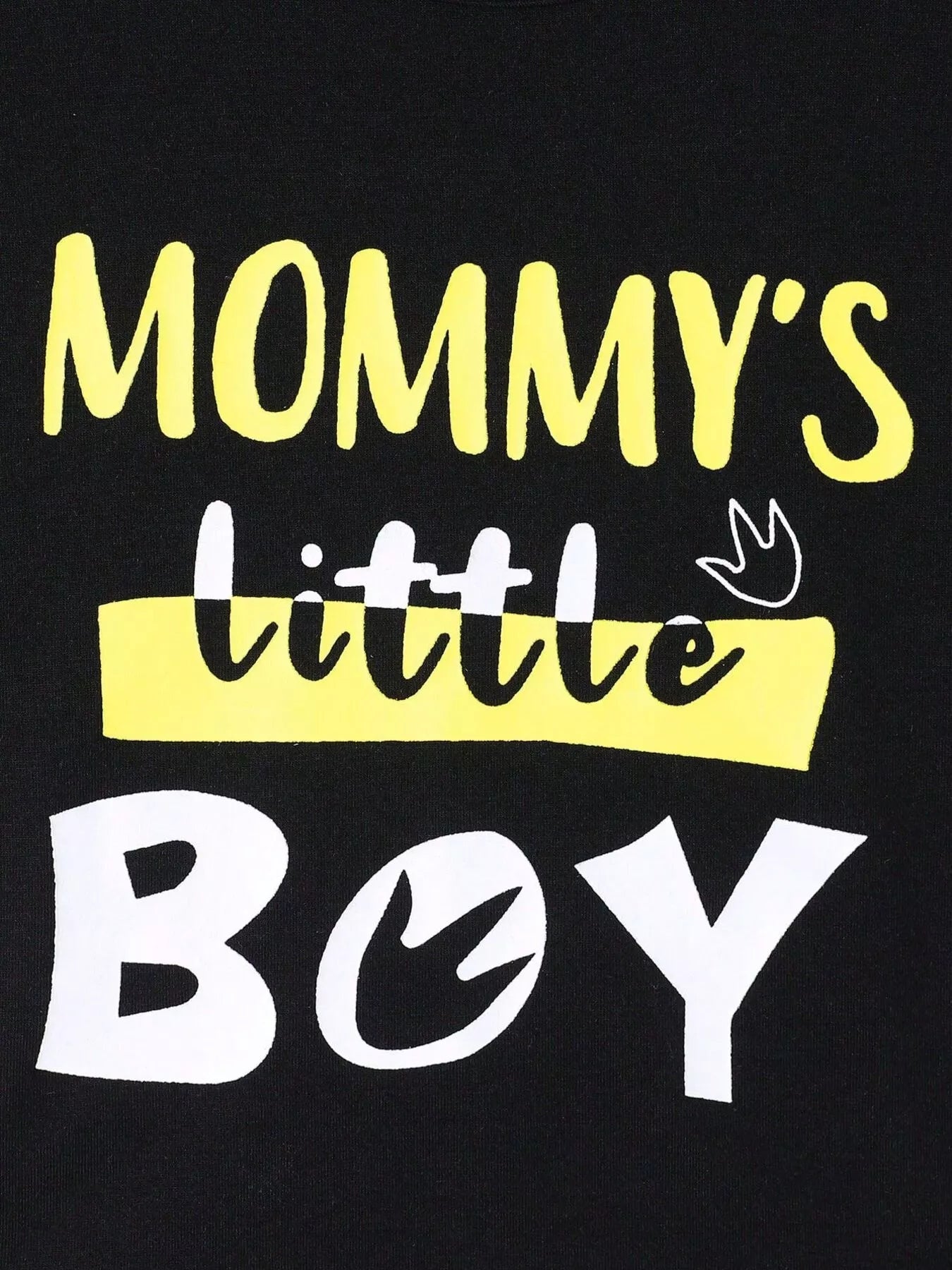 Children's Mommy's Little Boy Dinosaur Print Casual Set