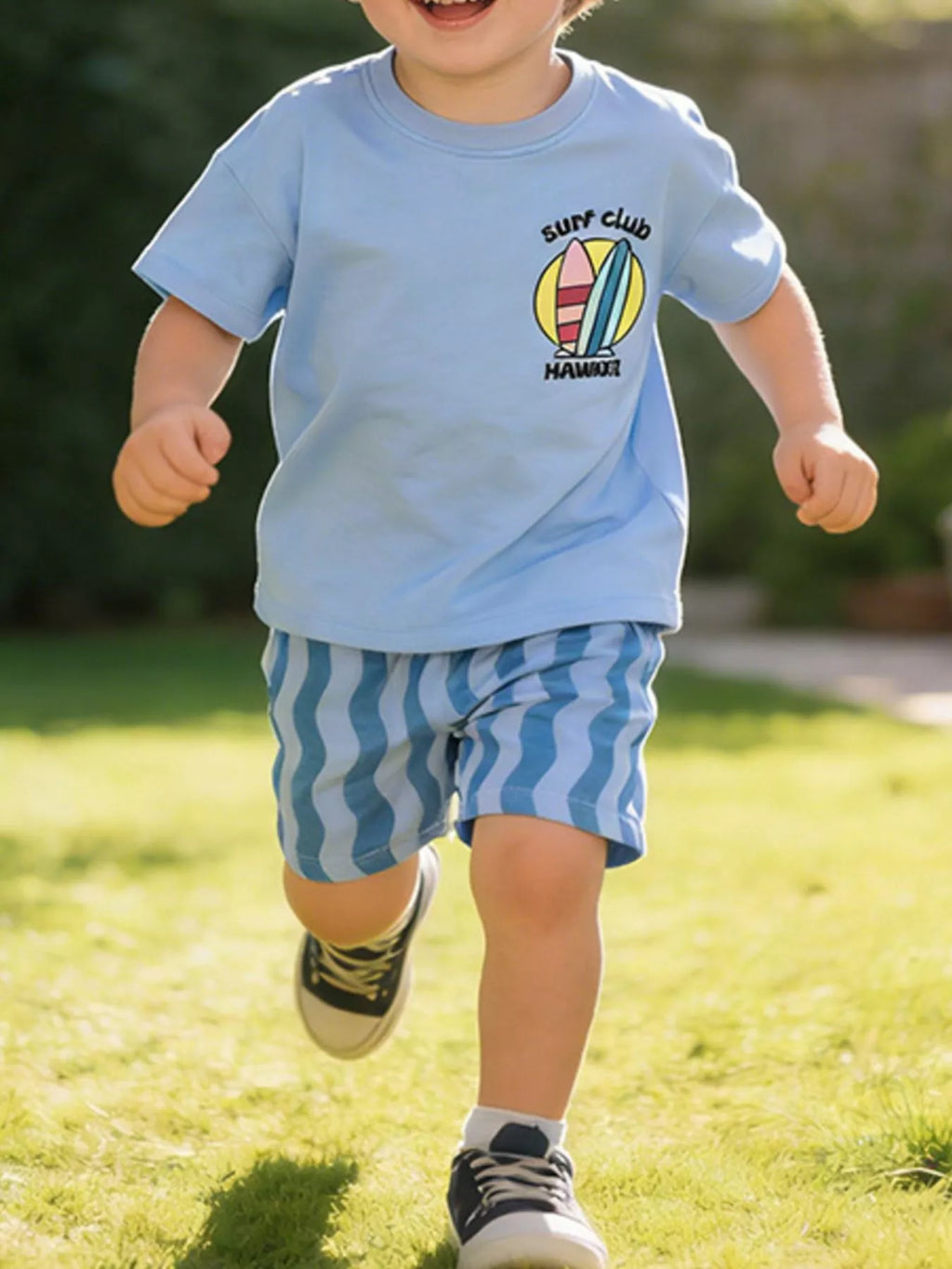 Children's Surf Club Hawaii Graphic Tee and Shorts Set