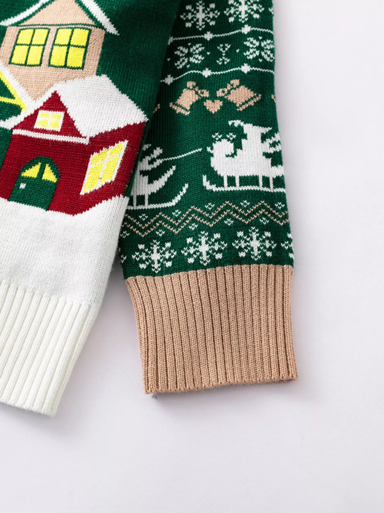 Children's Christmas Tree Round Neck Sweater
