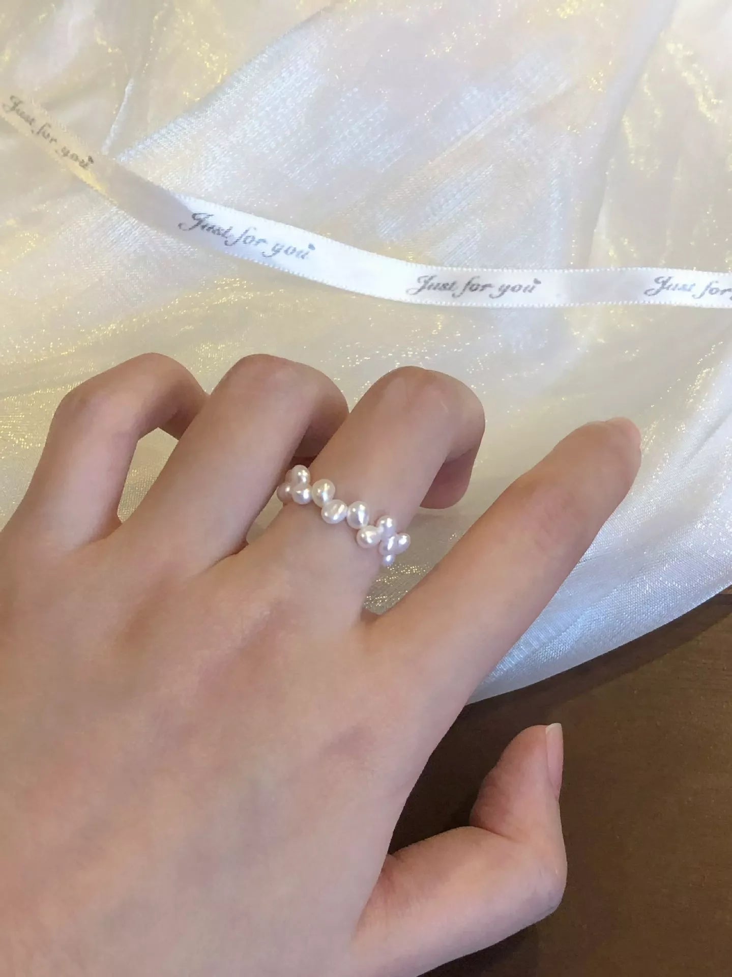 Freshwater Pearl Bead Ring