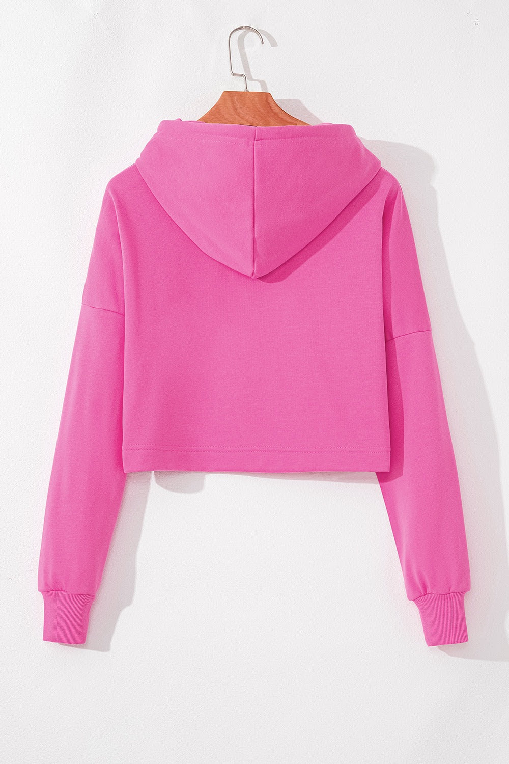 Drawstring Dropped Shoulder Hoodie