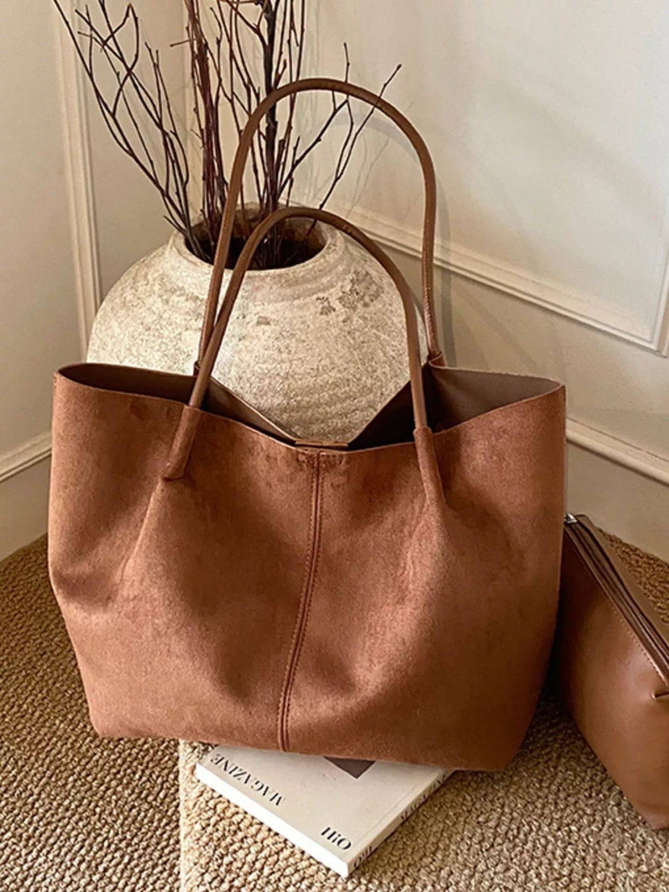 Solid Color Tote Bag