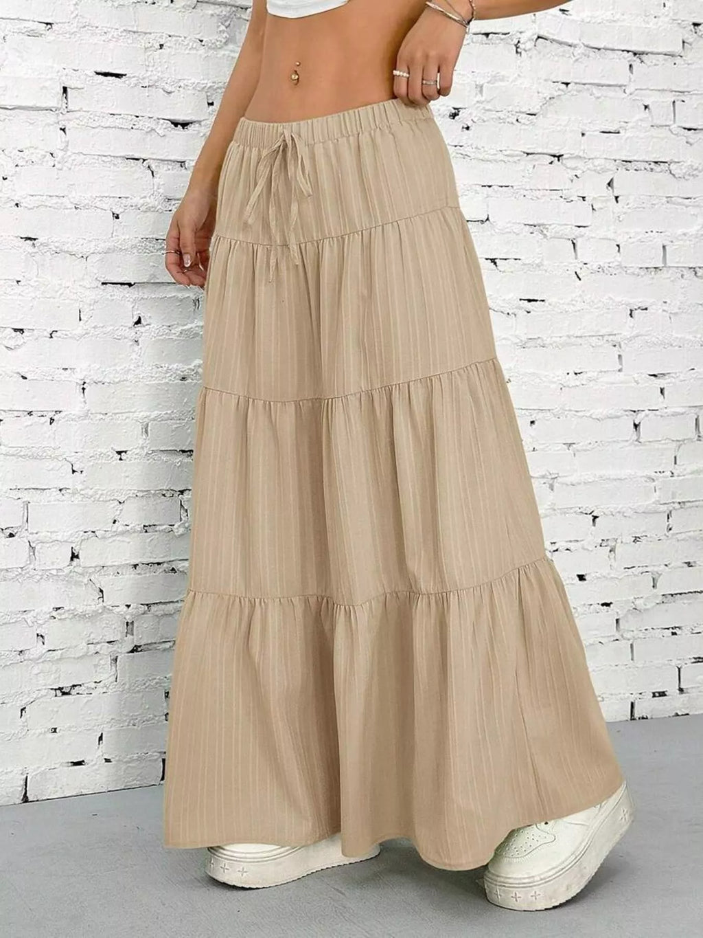 Flowy Tiered Maxi Skirt