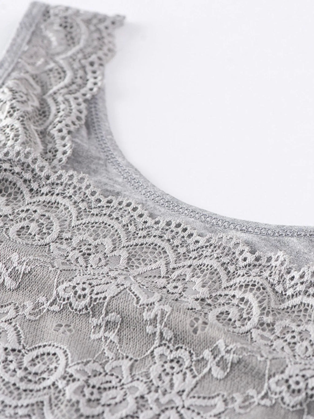 Lace Detail Square Neck Tank
