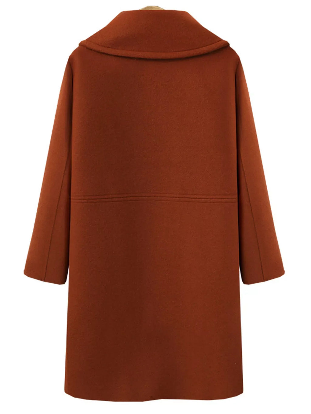 Double-Breasted Long Sleeve Coat