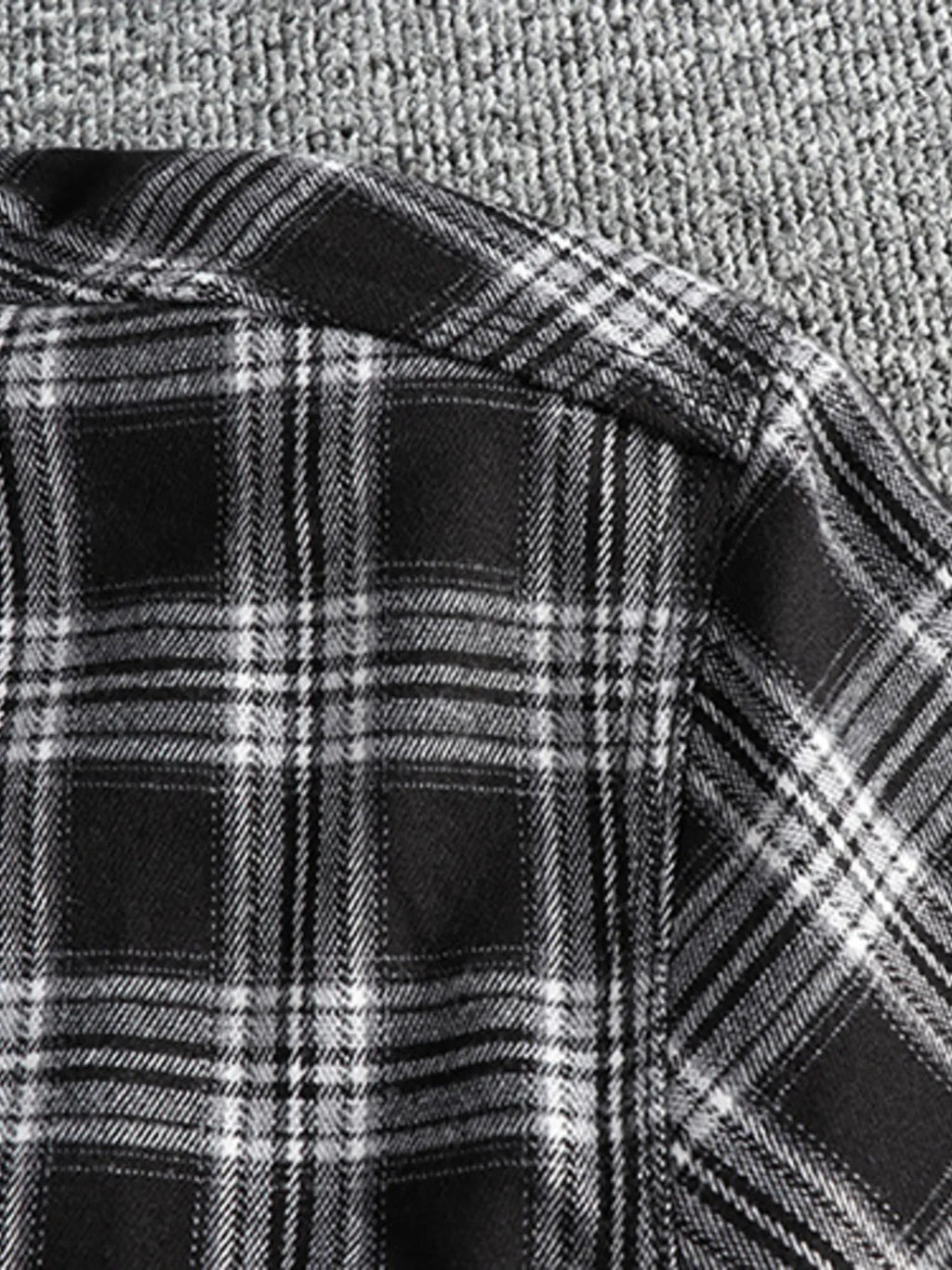 Men's Plus Size Plaid Button Down Shirt