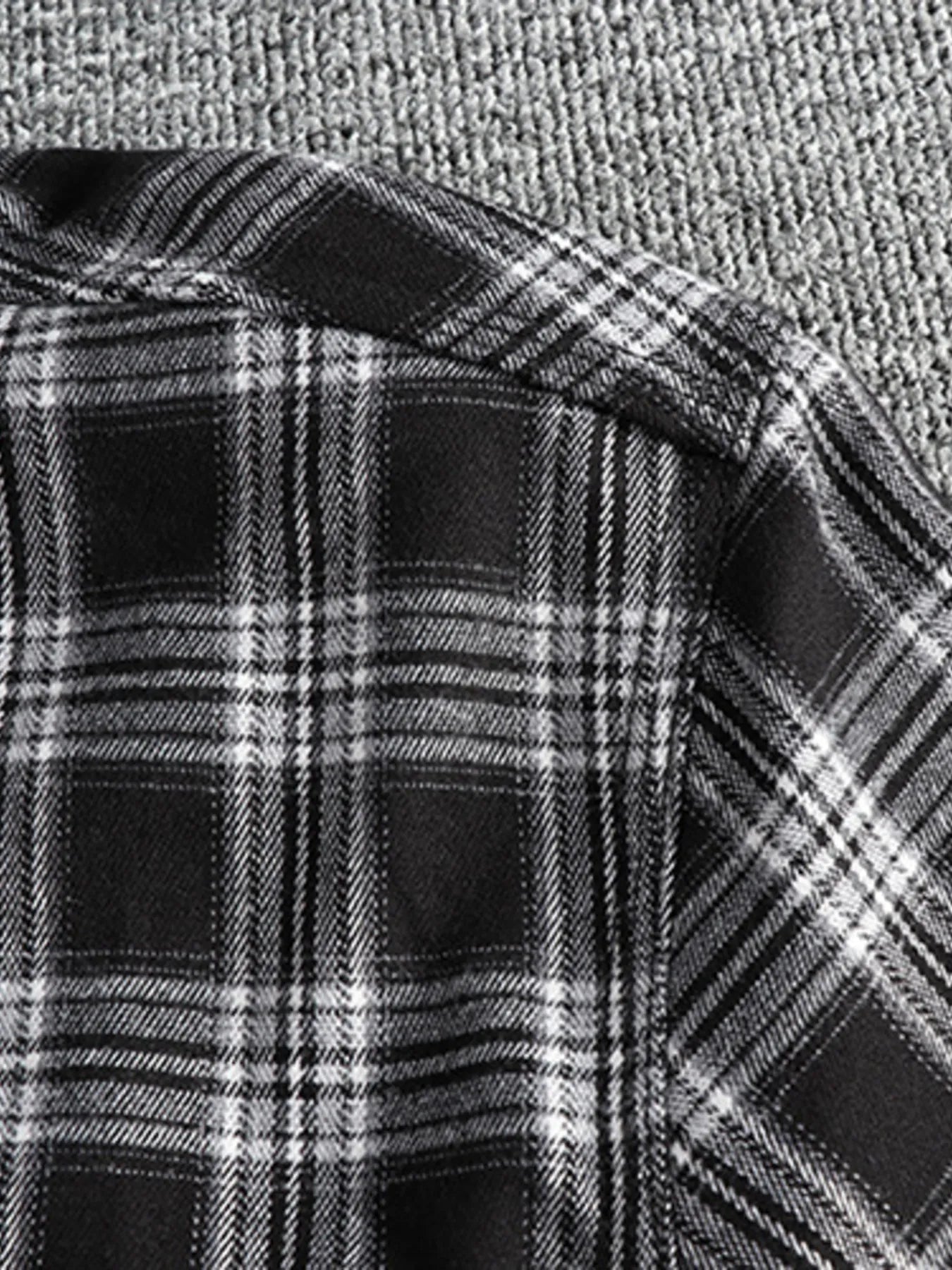 Men's Plus Size Plaid Button Down Shirt