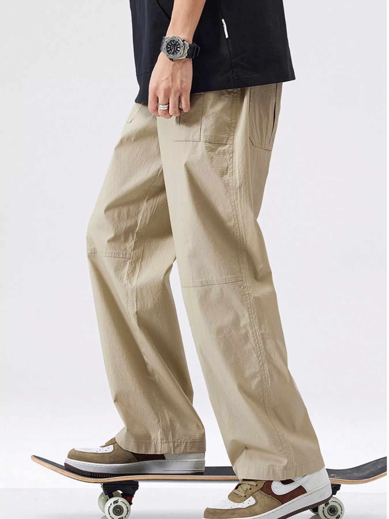 Men's Full Size Relaxed Fit Cargo Pants Plus Size