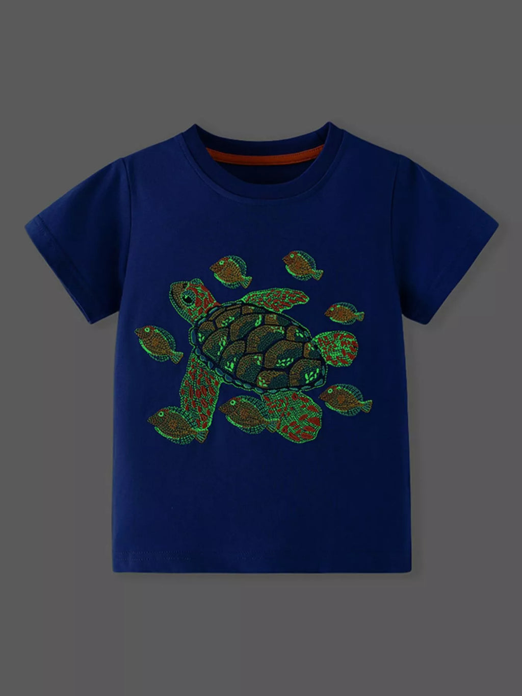 Children's Turtle Graphic Short Sleeve T-Shirt