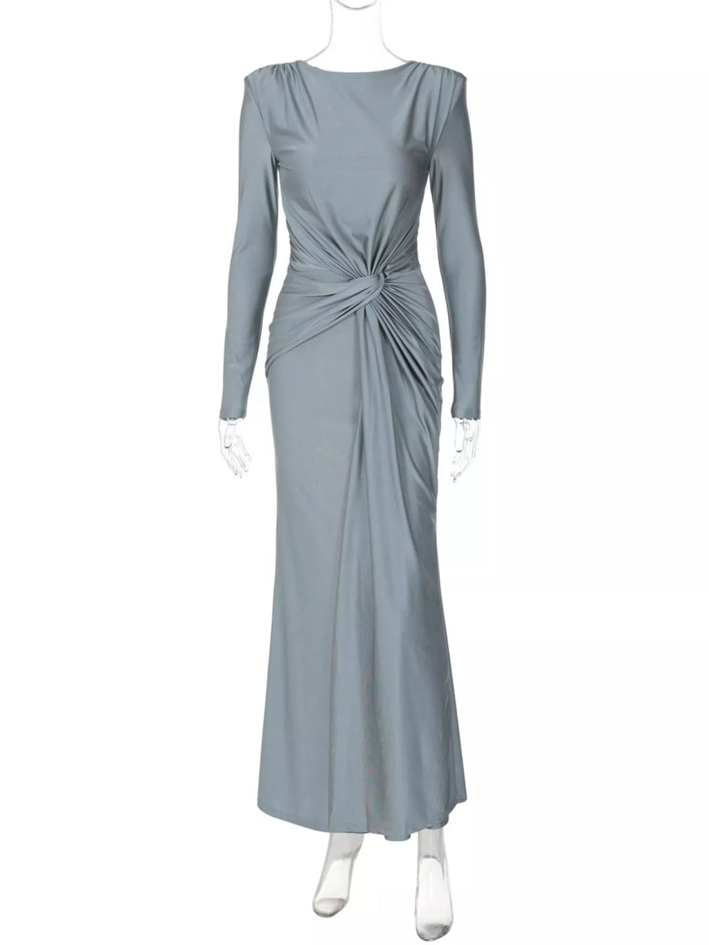 Twisted Long Sleeve Maxi Dress