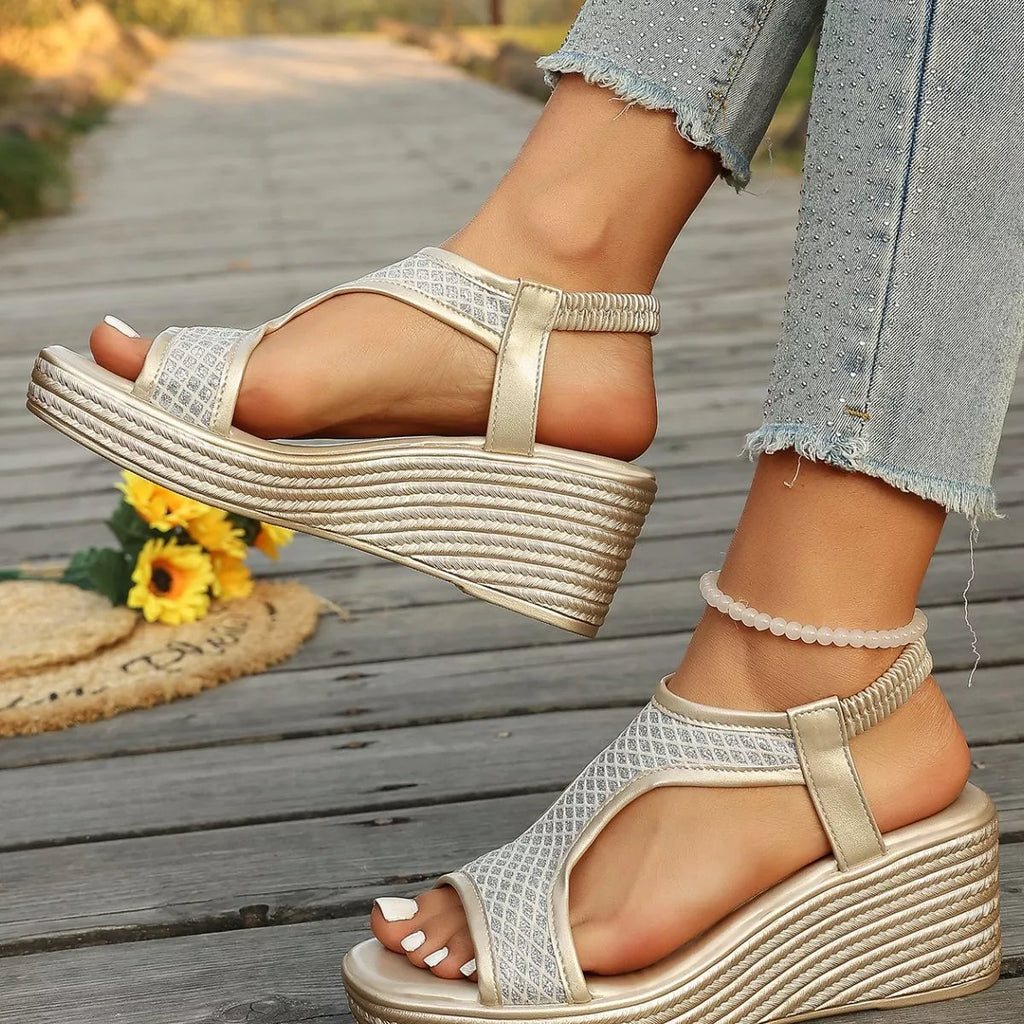 Open Toe Wedge Sandals