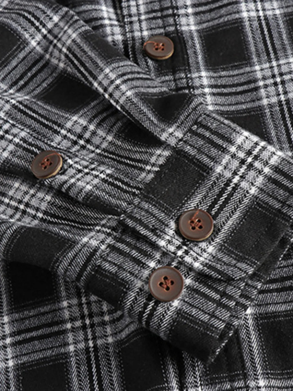 Men's Plus Size Plaid Button Down Shirt