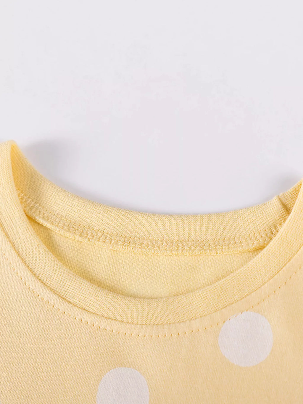 Children's Swan Applique Polka Dot Ruffle Sleeve Dress
