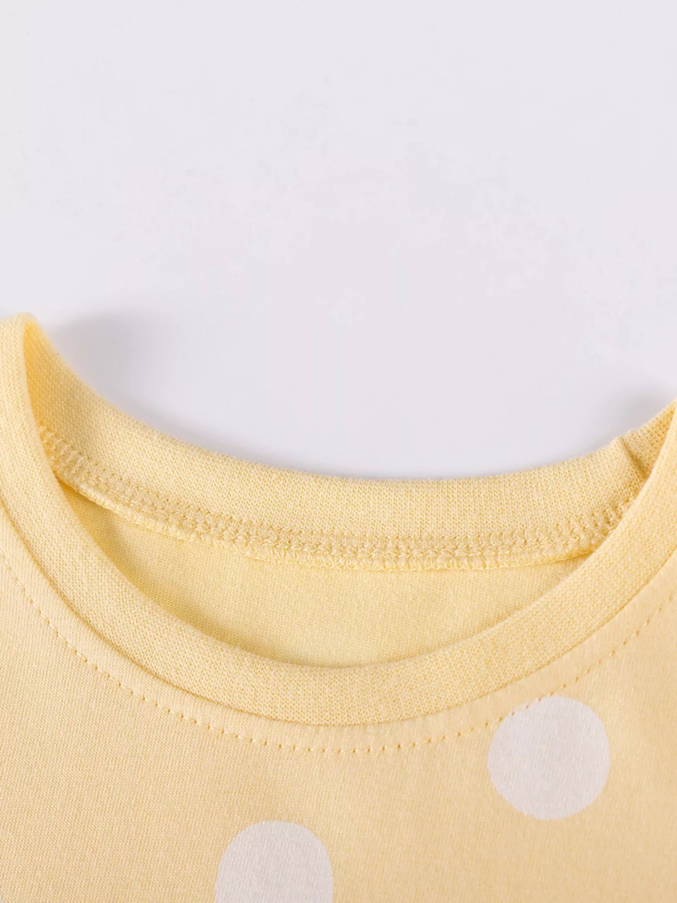 Children's Swan Applique Polka Dot Ruffle Sleeve Dress