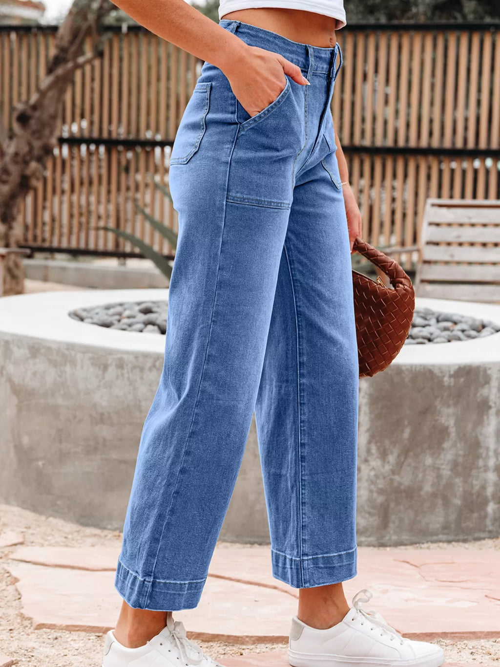 High-Waisted Wide Leg Flare Jeans
