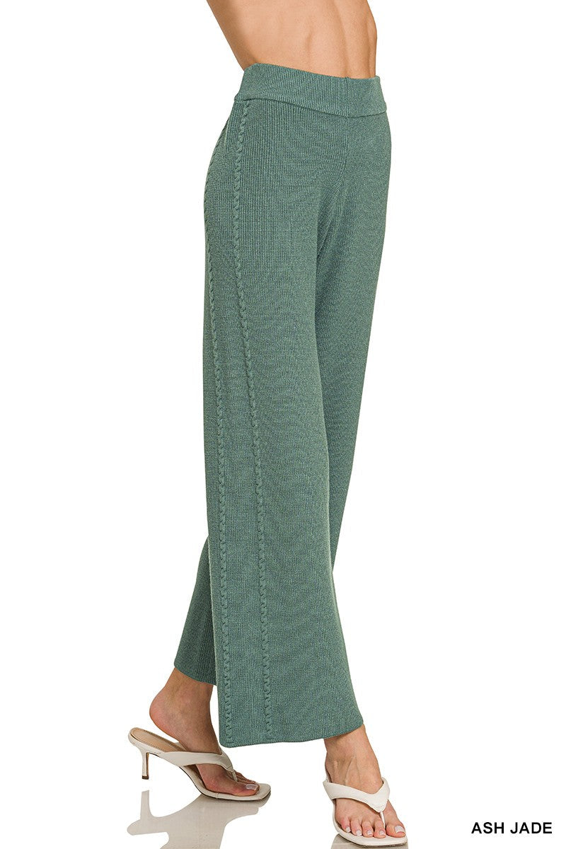 Zenana Viscose Sweater Pants
