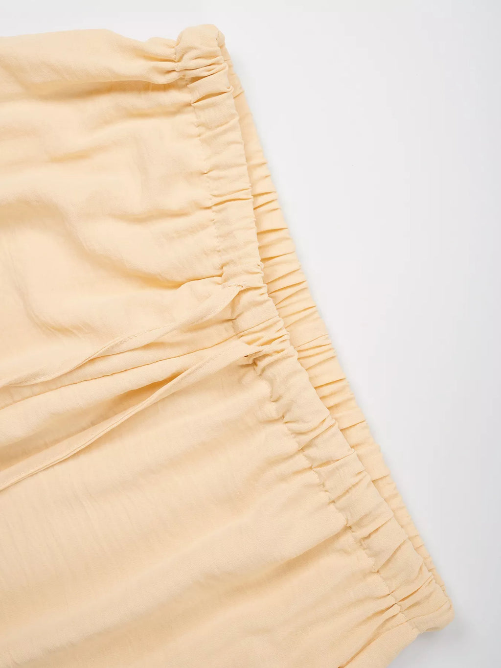 Drawstring Wide Leg Pants
