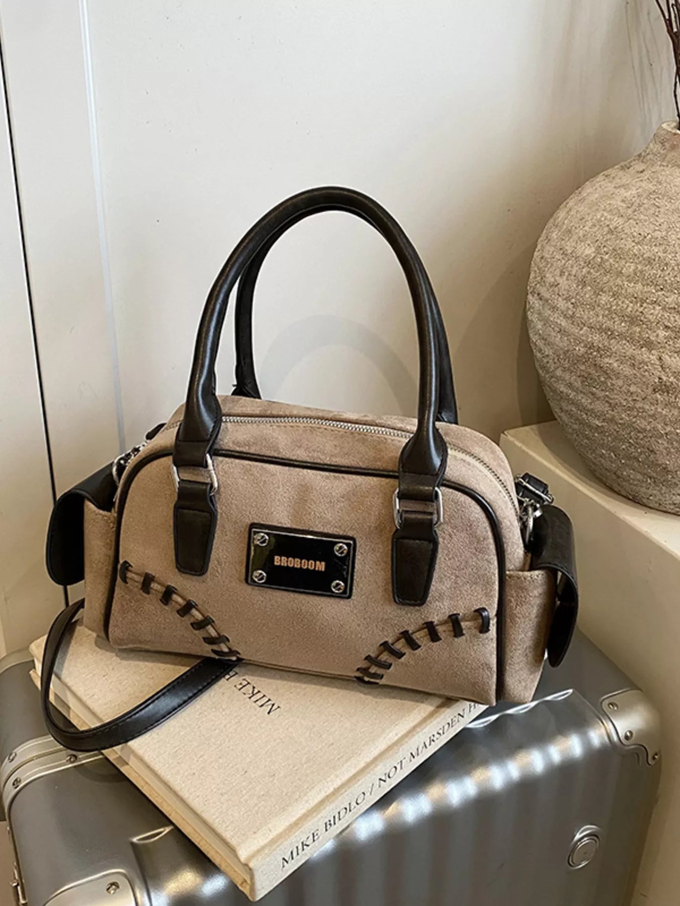 Vintage Top Handle Crossbody Bag