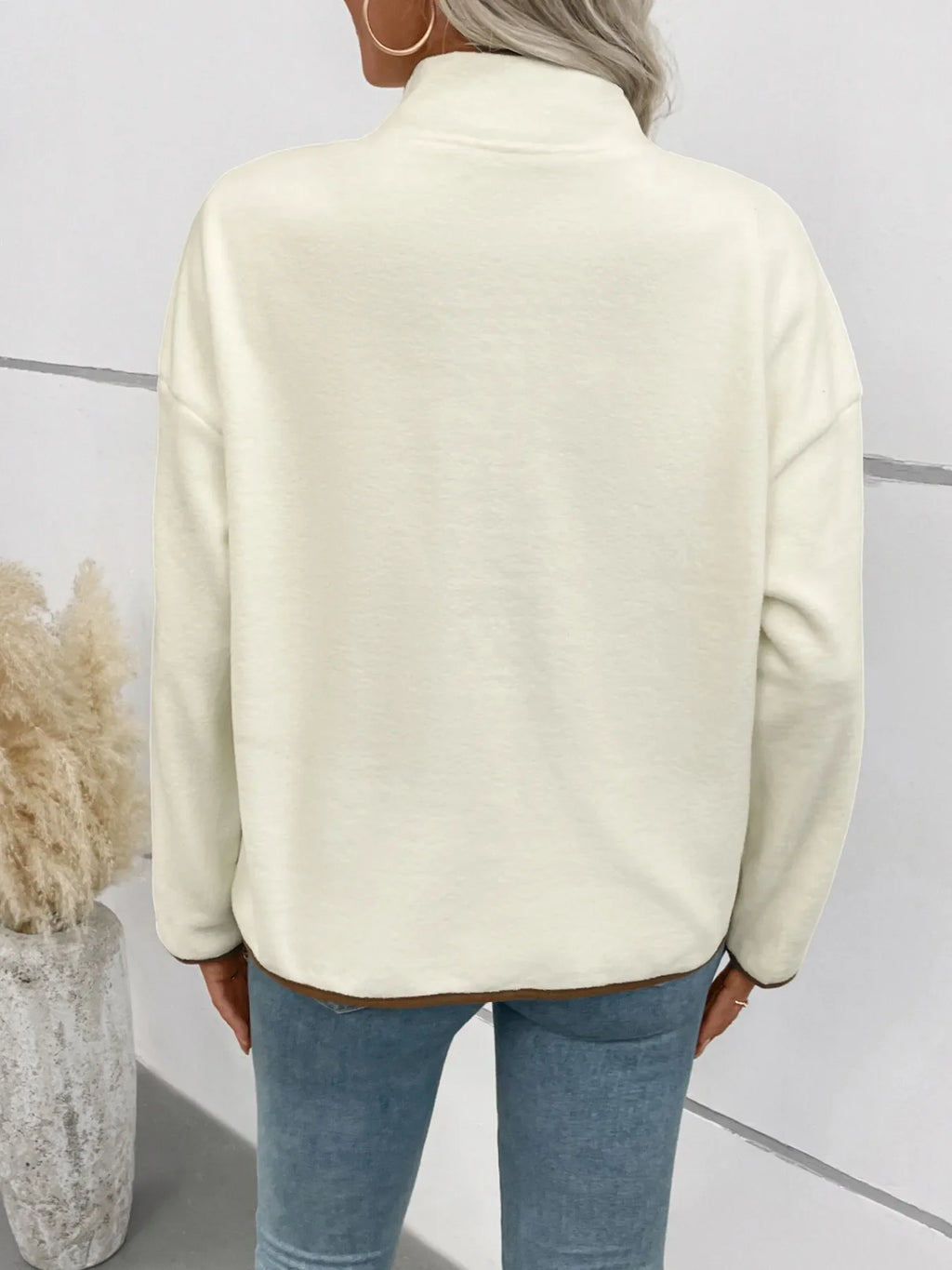 Snap Down Long Sleeve Jacket