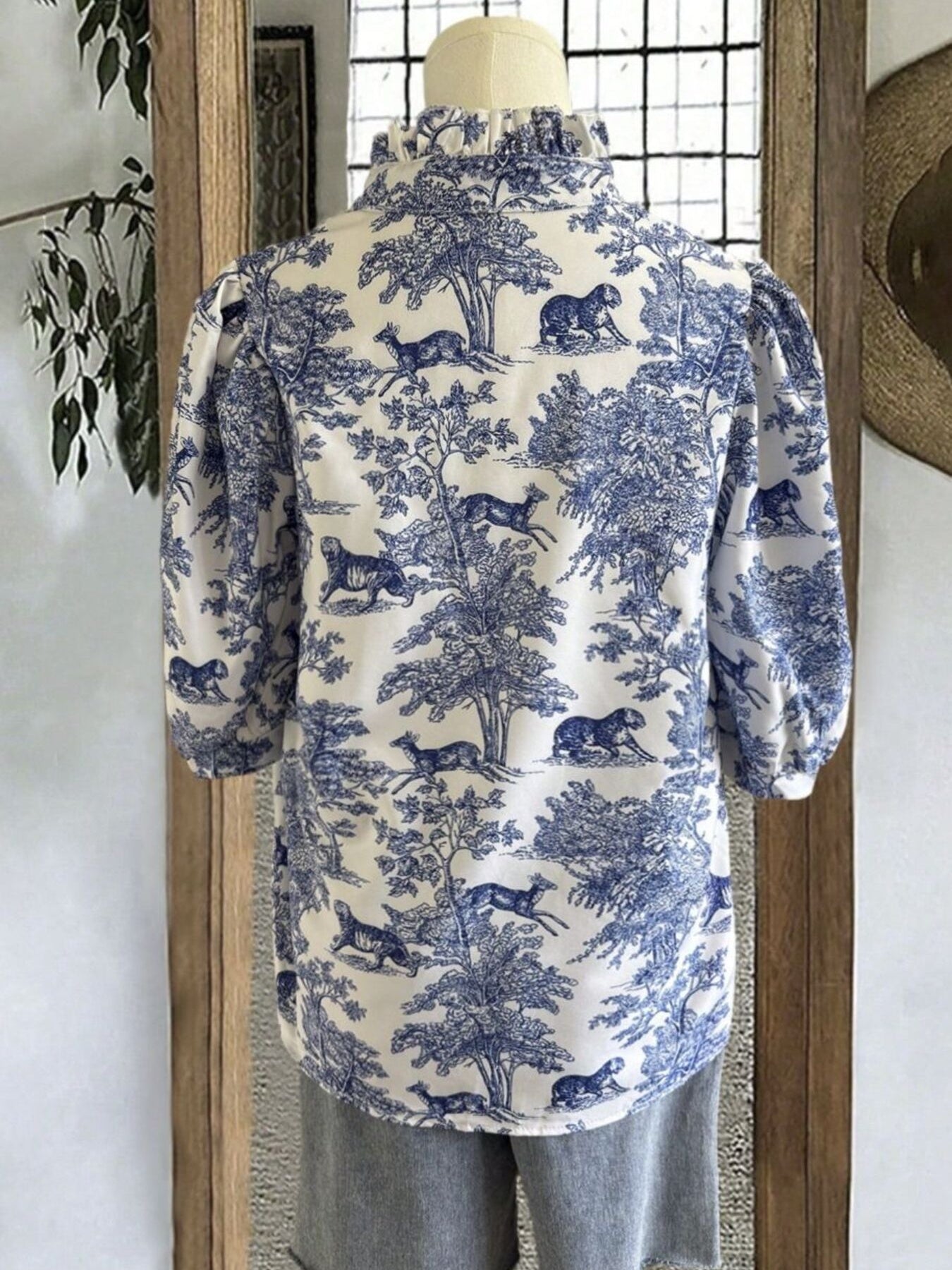 Printed Half Sleeve Blouse