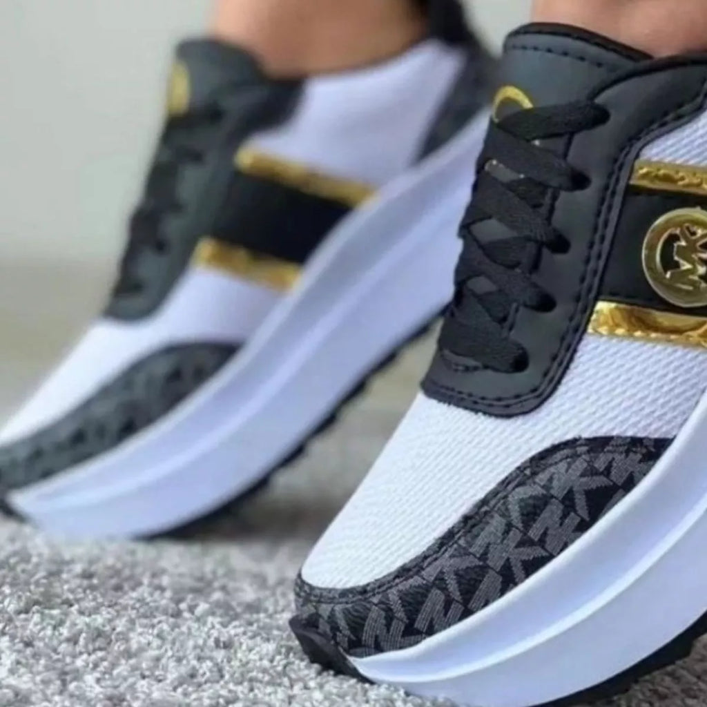 Round Toe Platform Sneakers