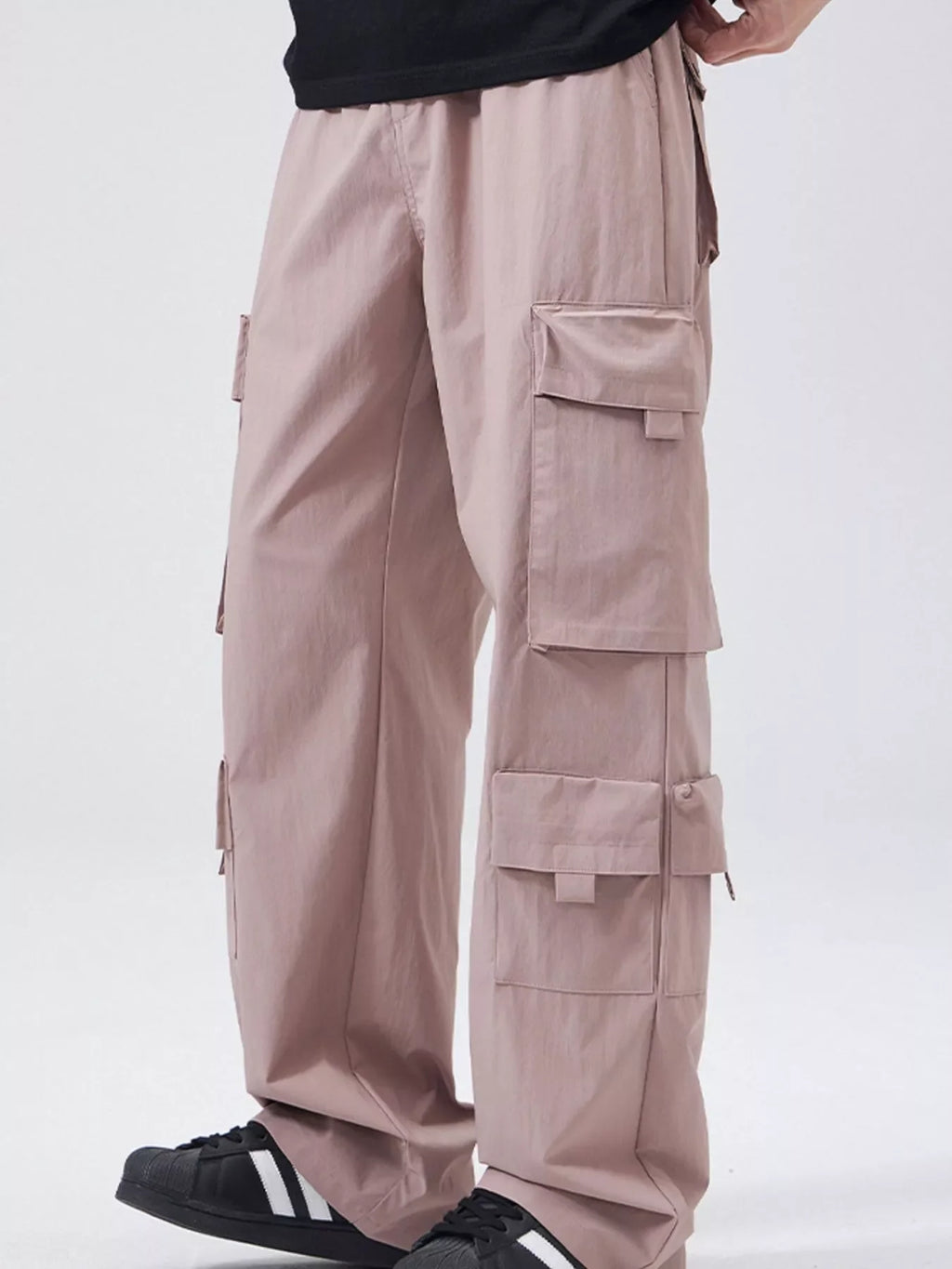 Men's Full Size Wide Leg Cargo Pants Plus Size