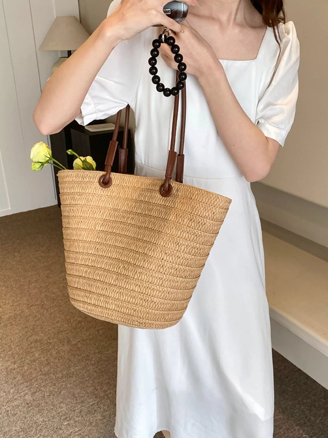 Straw Woven Shoulder Bag