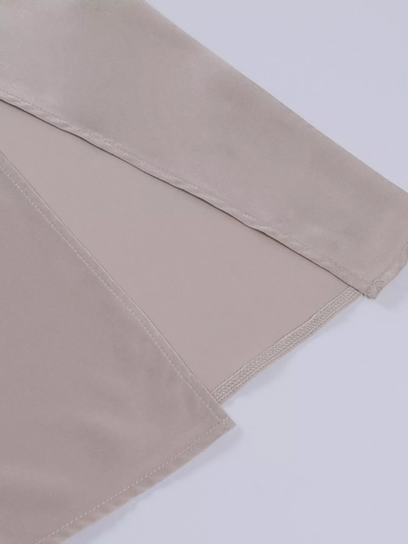 Ruched Slit Spaghetti Strap Dress