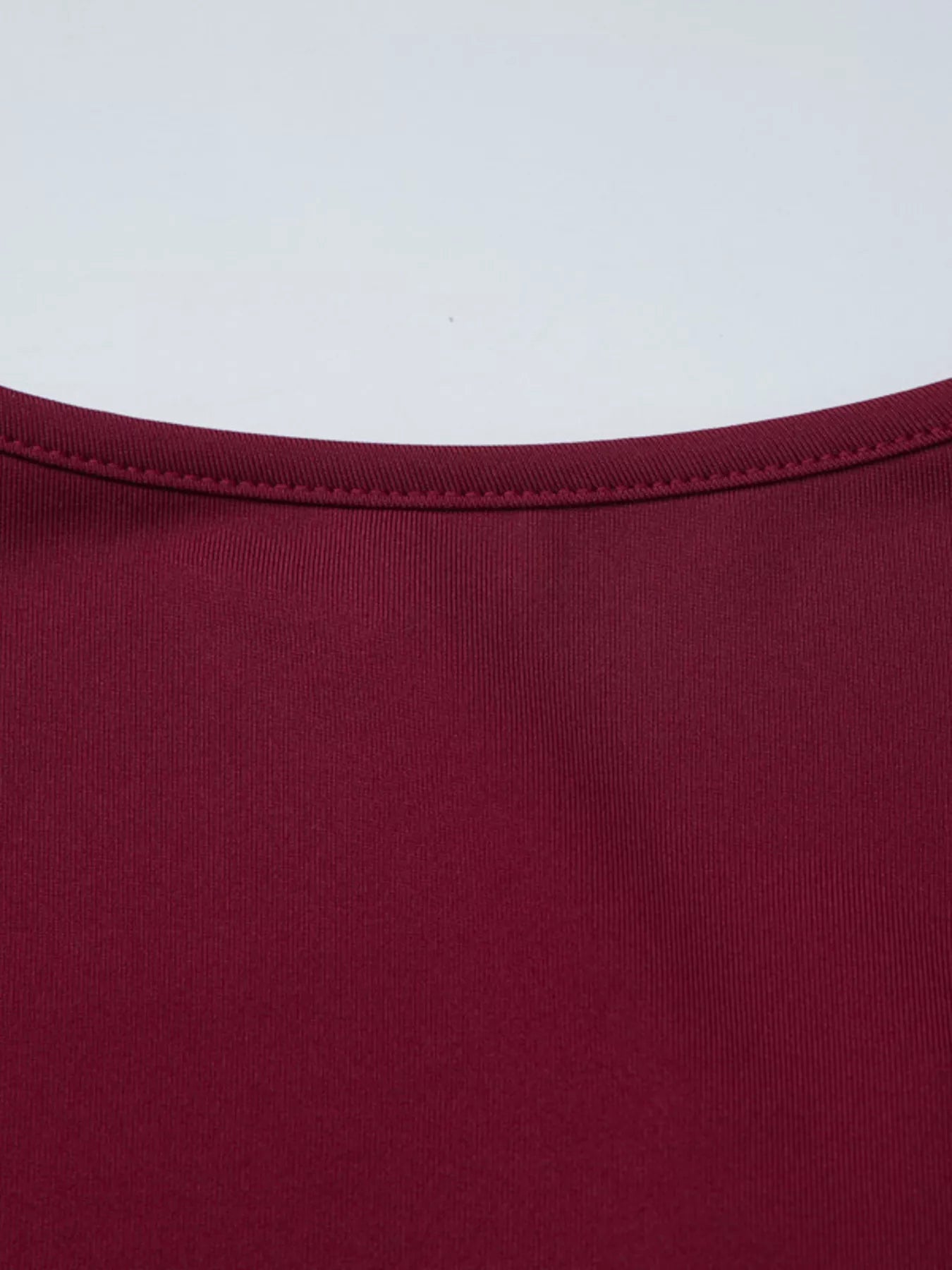 Sweetheart Neck Lace Trim Tie-Front T-Shirt