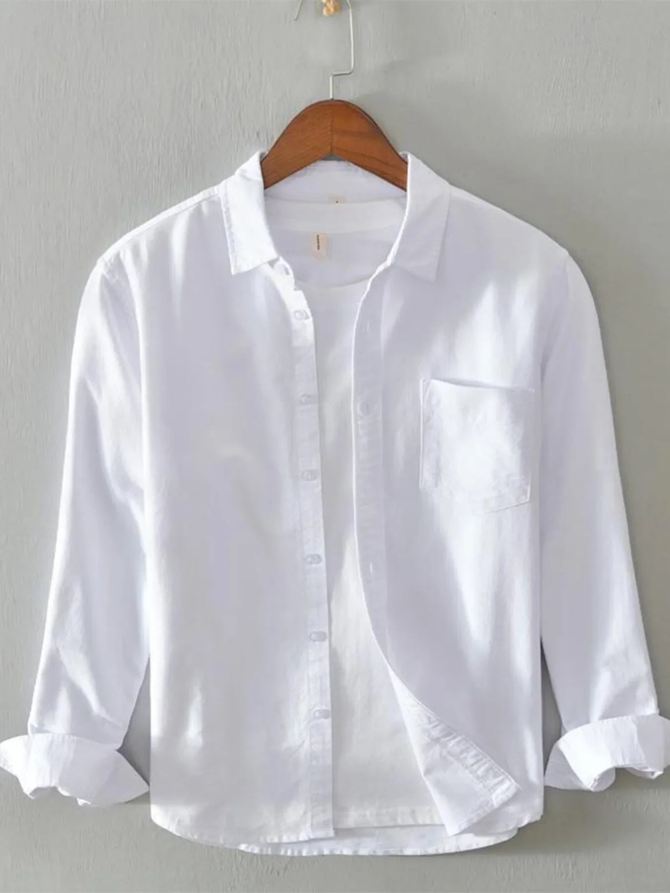 Men's Plus Size Long Sleeve Button Up Shirt