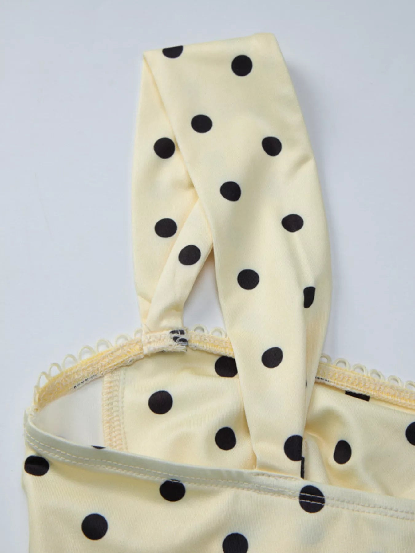Polka Dot Sweetheart Neckline Tank Top