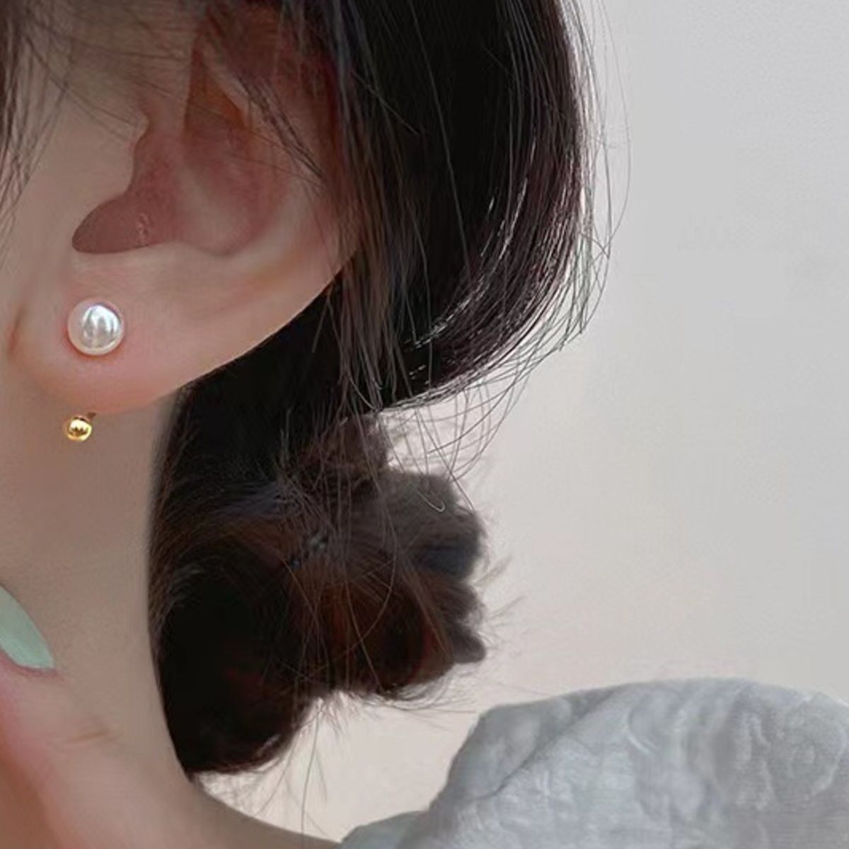 925 Sterling Silver Pearl Stud Earrings