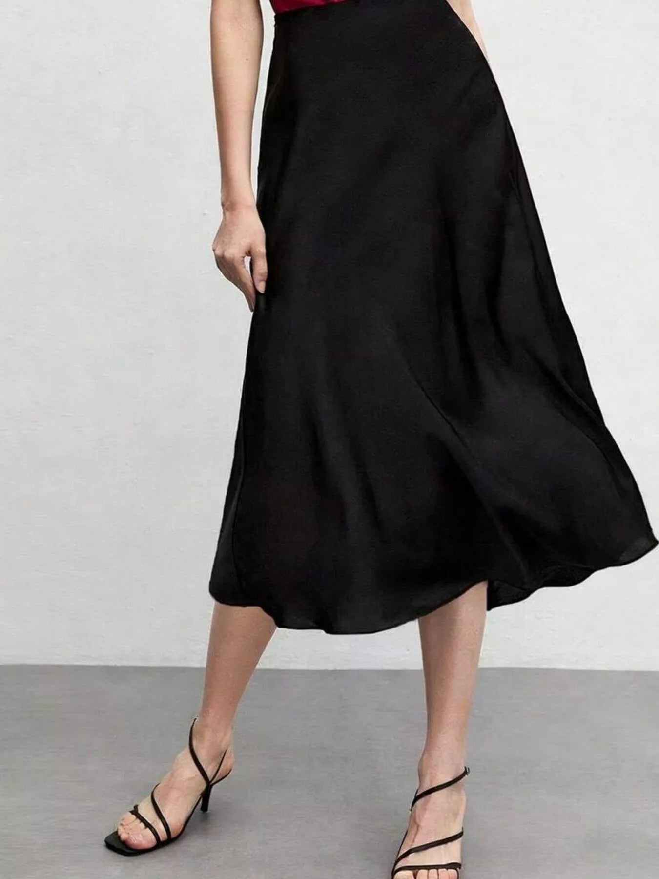 High Waist Midi Skirt