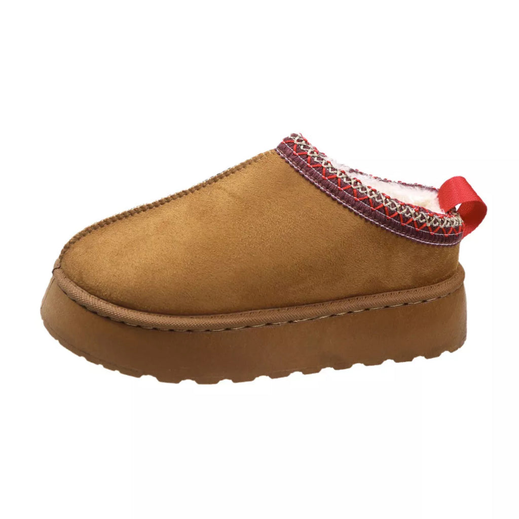 Round Toe Platform Slip-Ons
