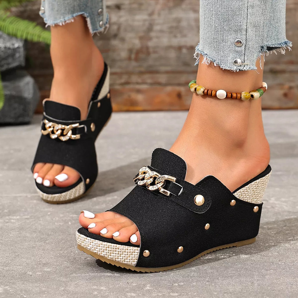 Open Toe Wedge Sandals