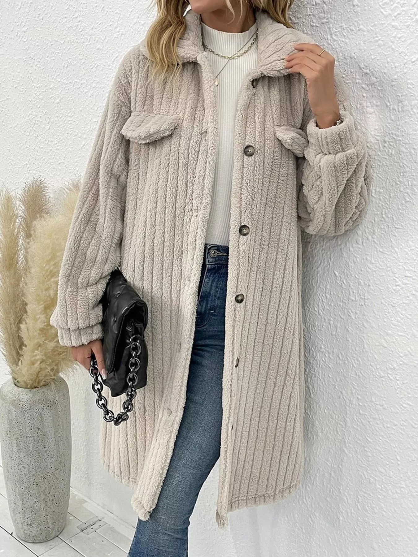 Button-Down Longline Outerwear