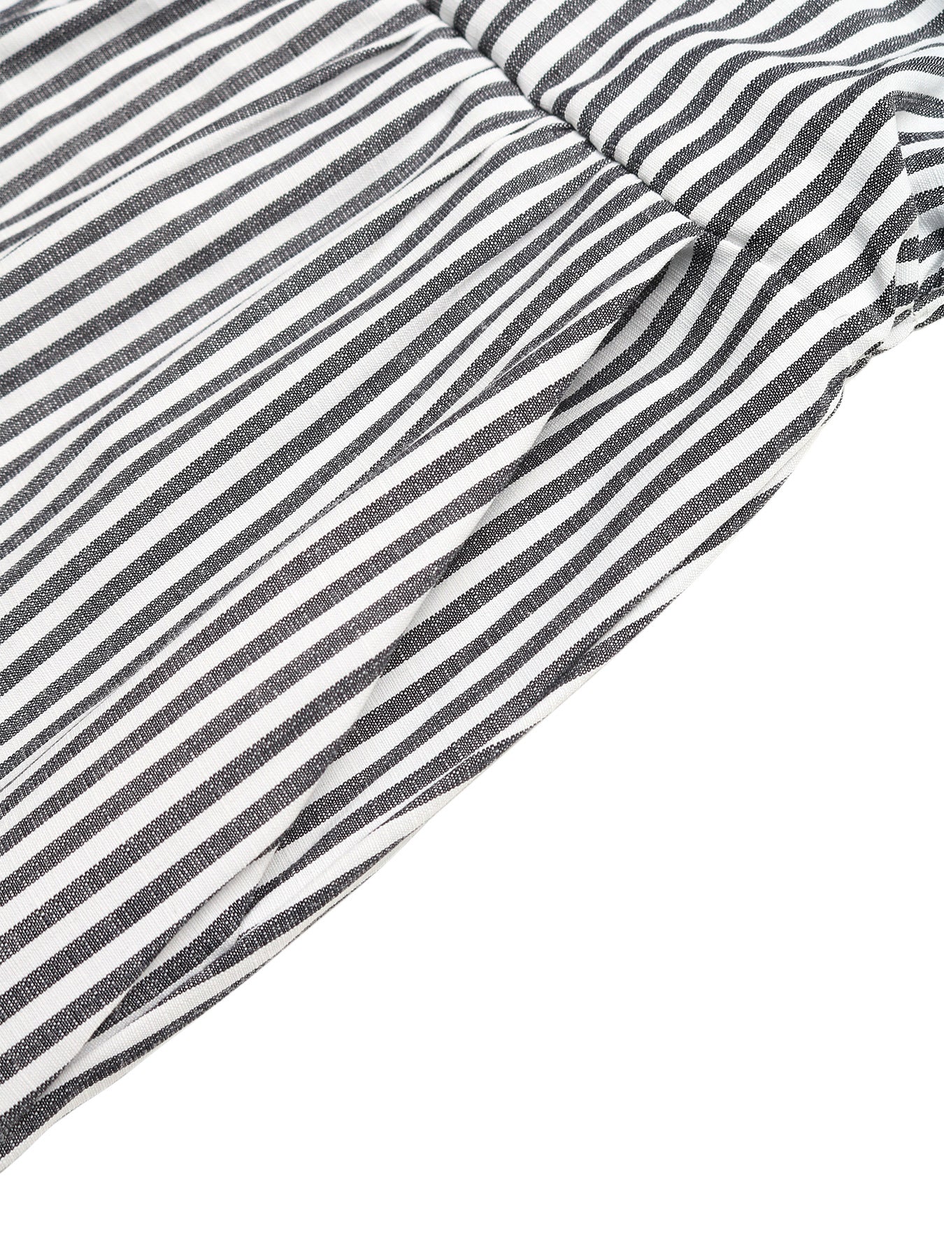 Striped Strapless Wide Leg Jumpsuit