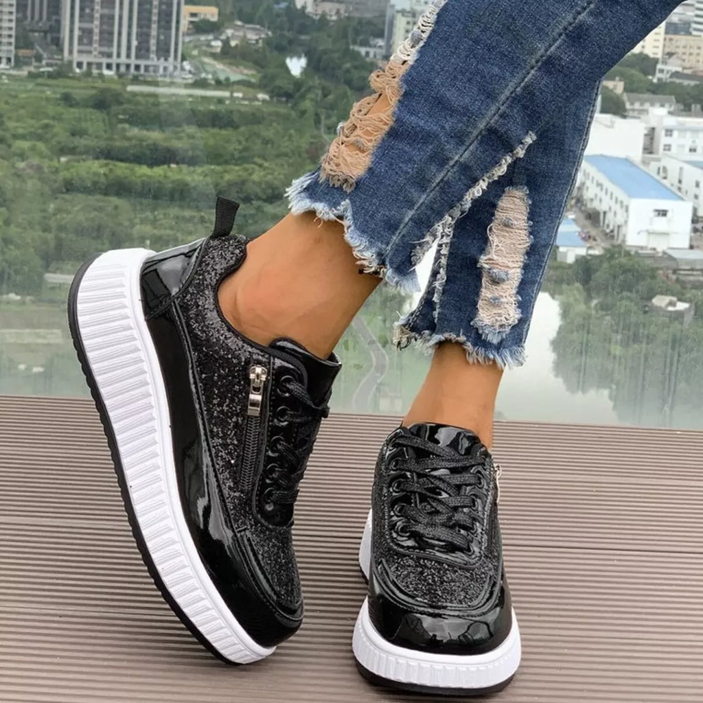 Lace Up Platform Sneakers