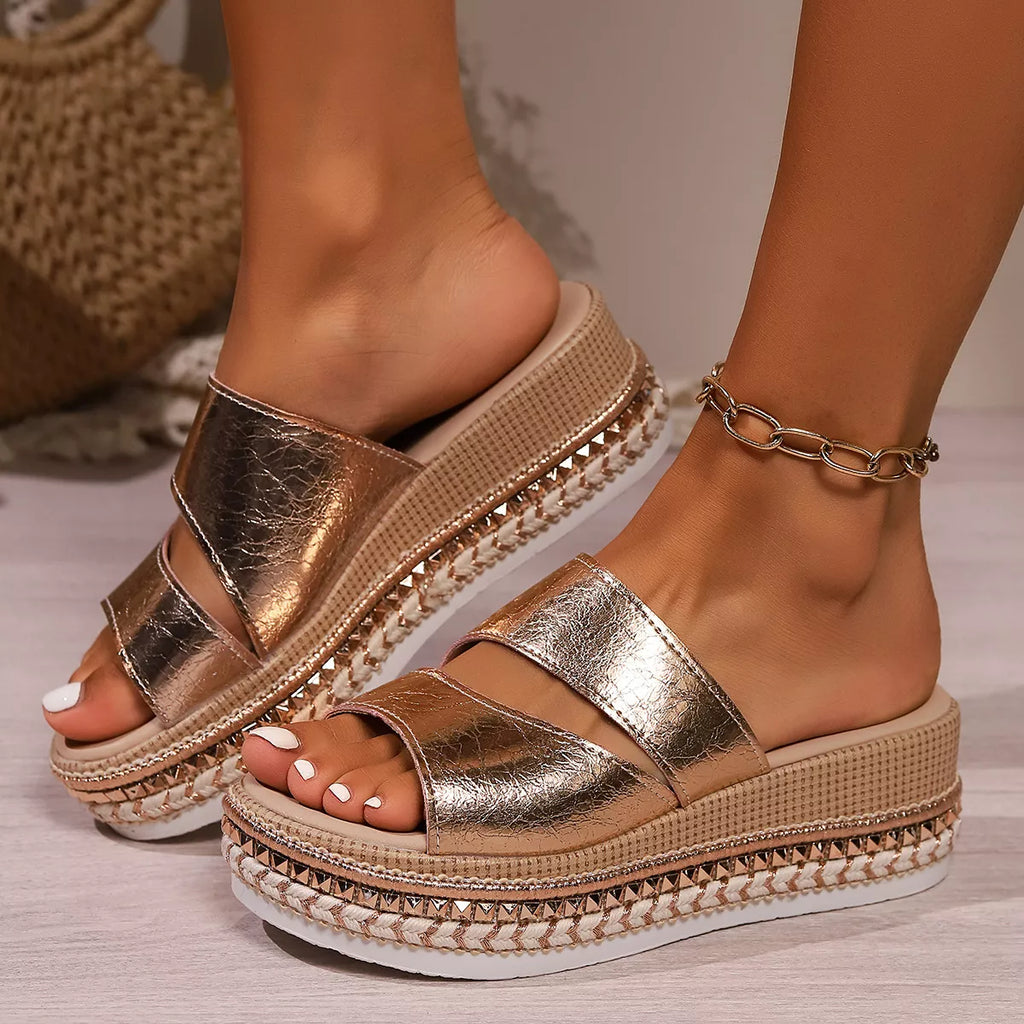 Open Toe Wedge Sandals