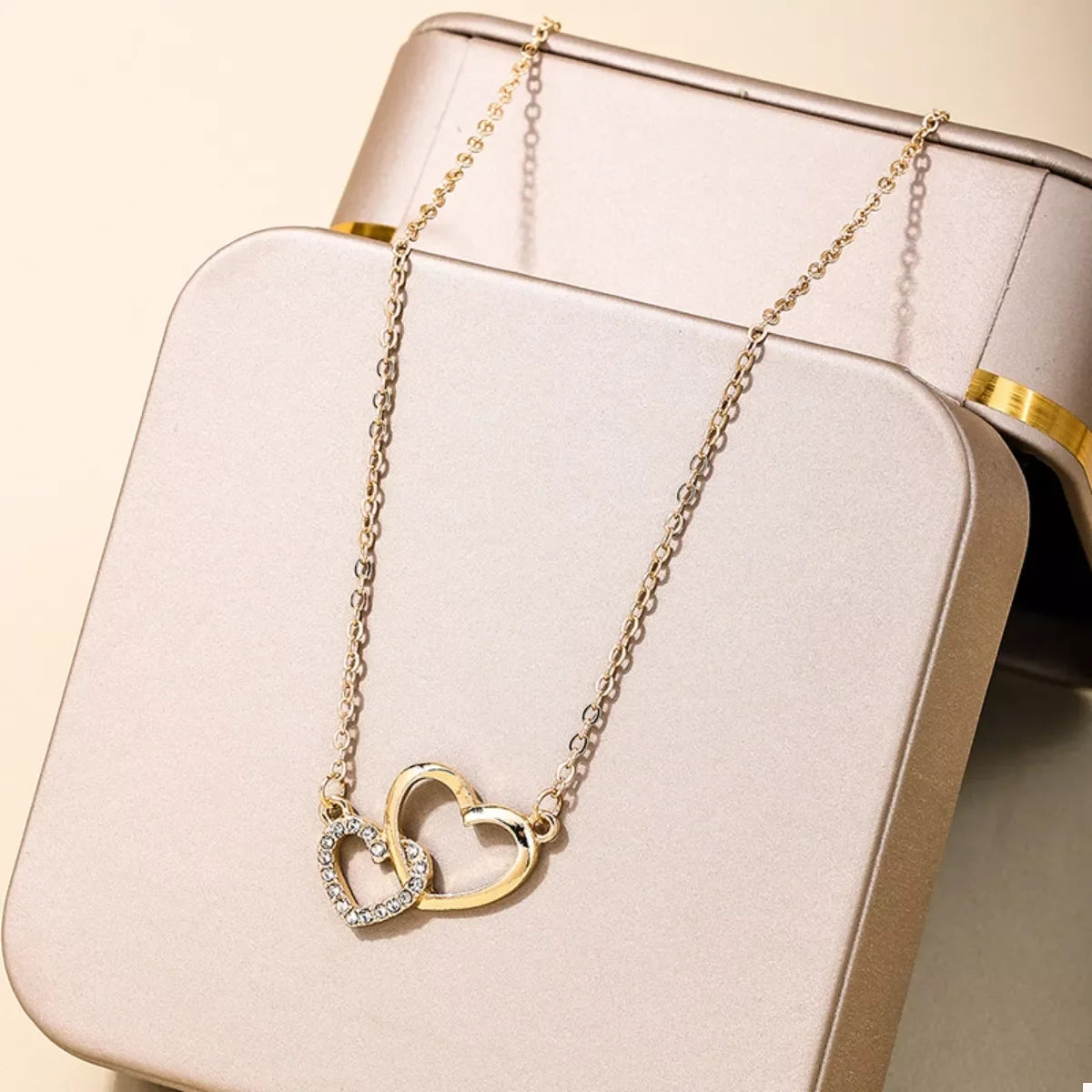 18K Gold-Plated Heart Pendant Necklace