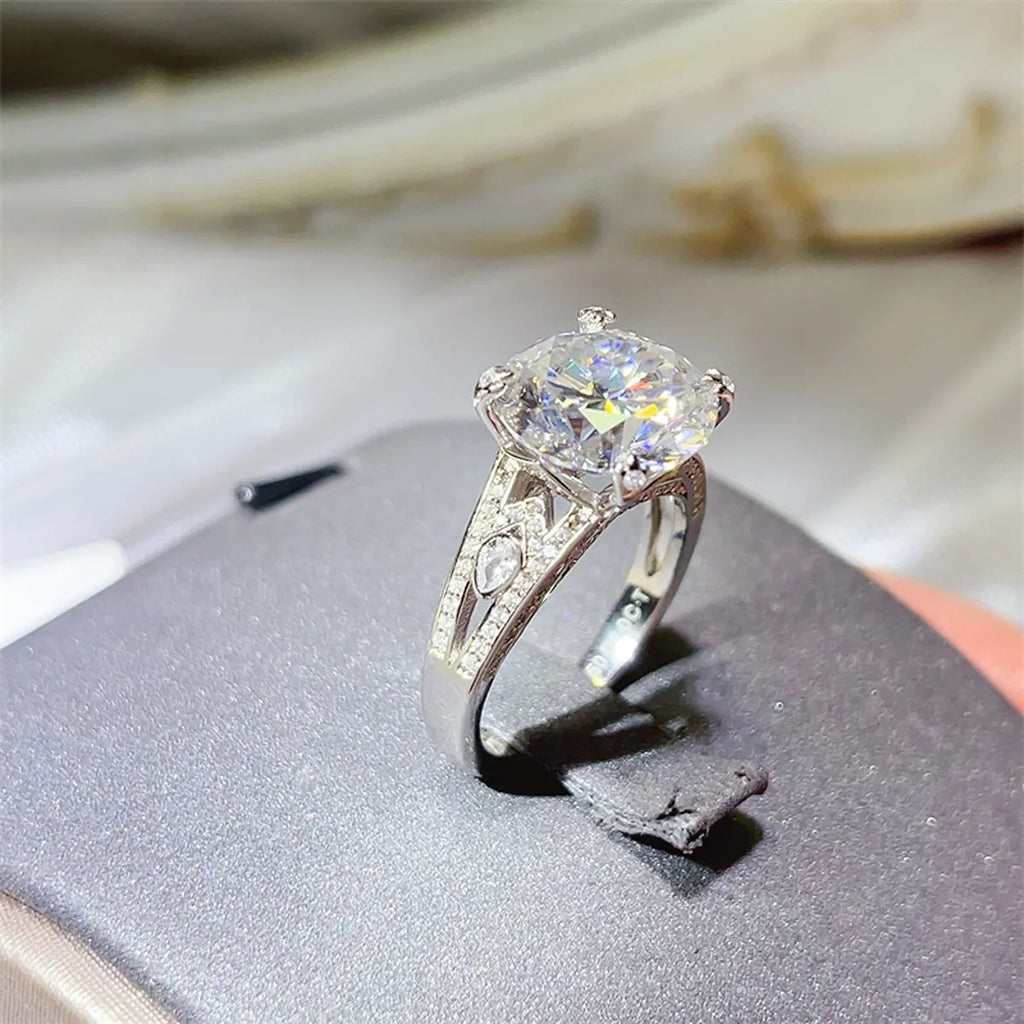 5 Carat Moissanite 925 Sterling Silver Ring