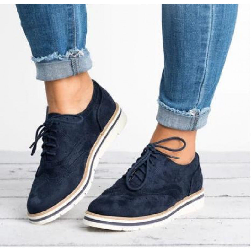 Women’s Retro British-Style Casual Shoes – Chic Everyday Sneakers