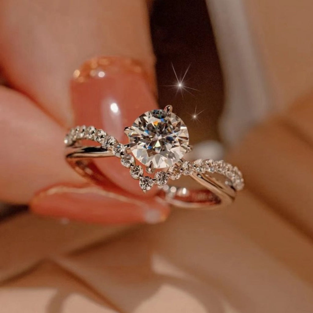 1 Carat Moissanite 925 Sterling Silver Ring