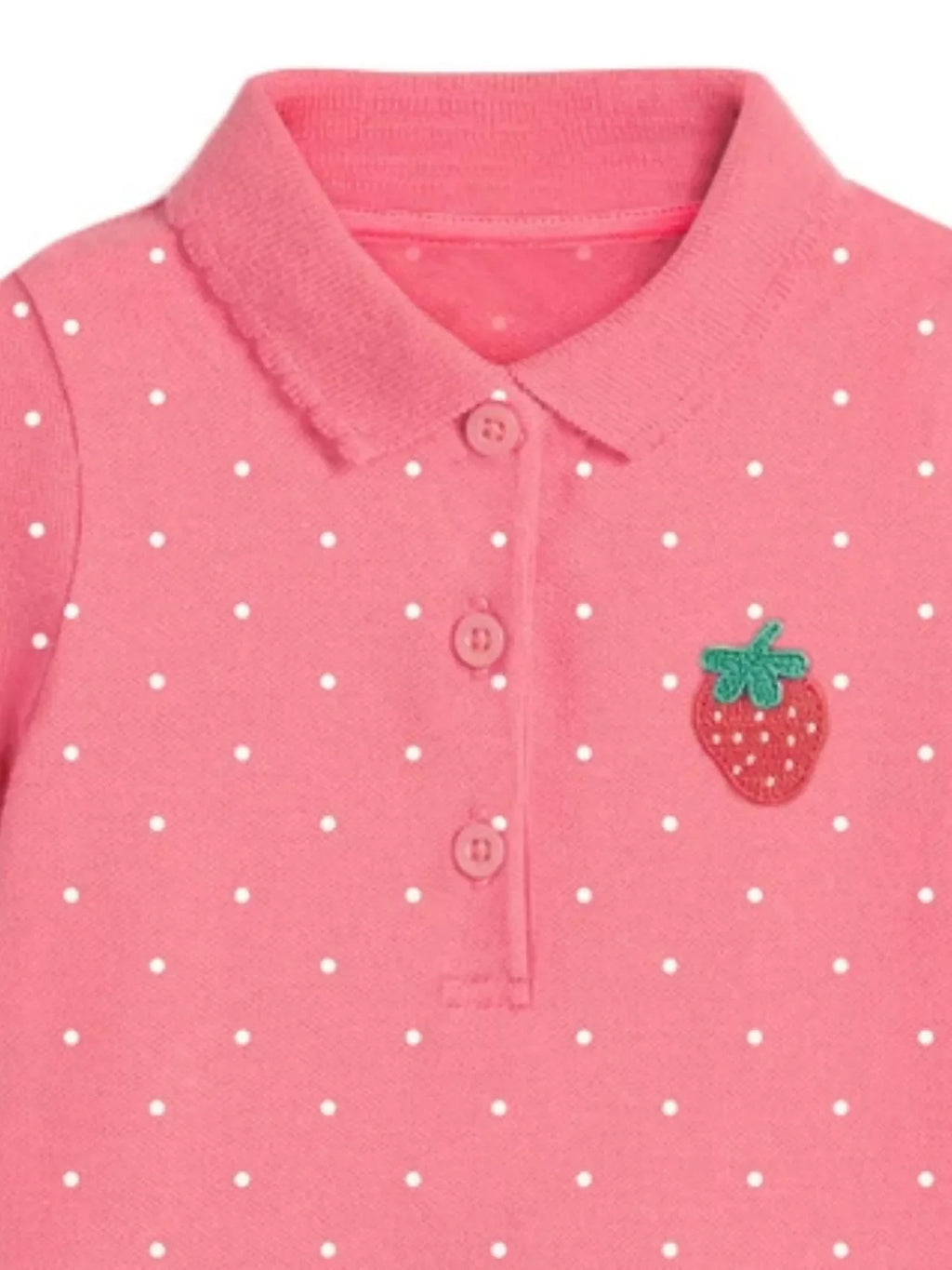 Children's Button Detail Short Sleeve Dress
