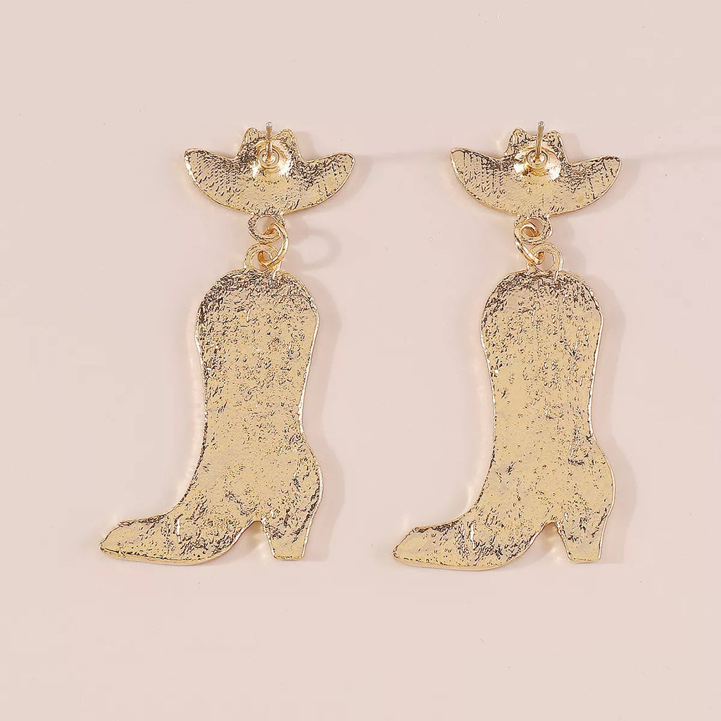 Cowboy Boot Dangle Earrings